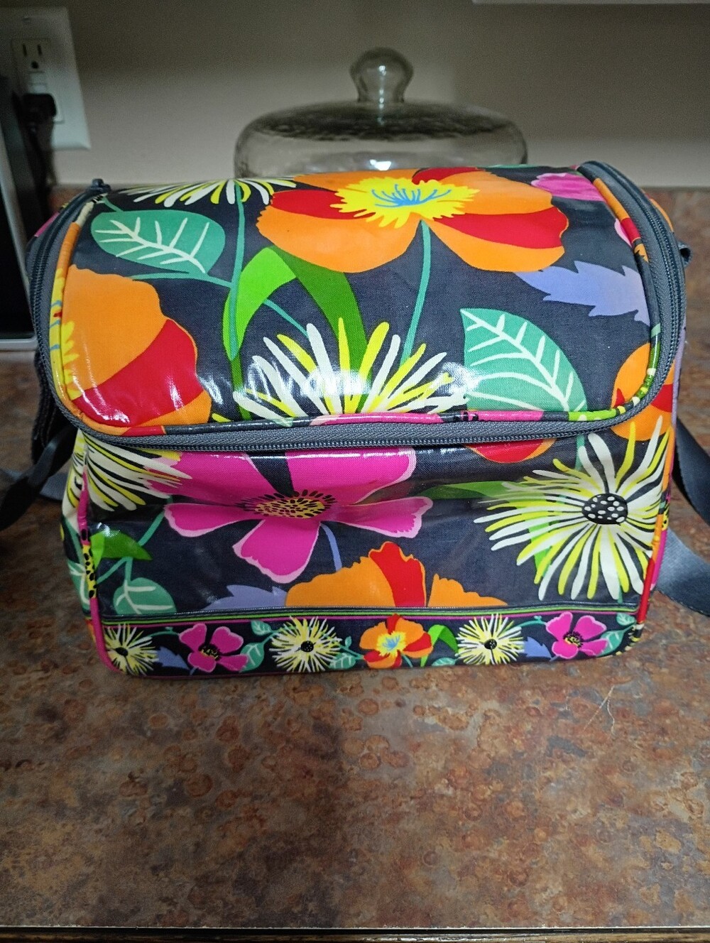 Vera Bradley Floral Insulated Cosmetic/Lunch Bag